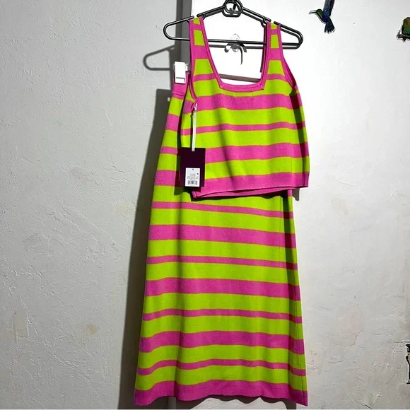 Victor Glemaud x Target Striped Midi Sweater Skirt and Tank top set S :Box OW2: - Picture 2 of 12